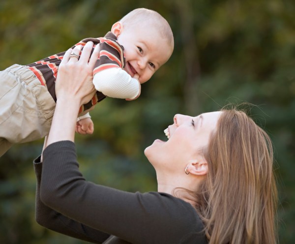 Mother and Son Playing Mother and Son Playing